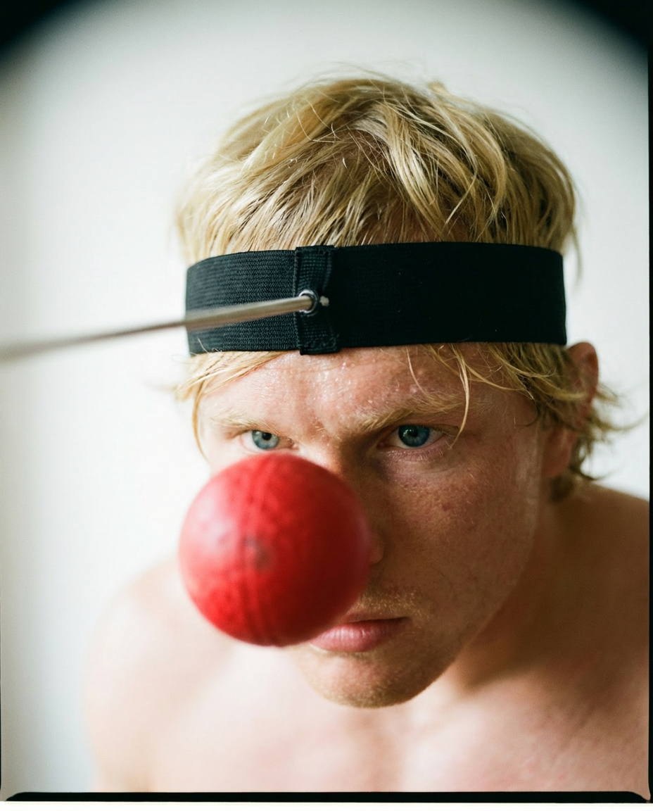 Tennisball am Kopf